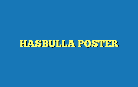 HASBULLA POSTER