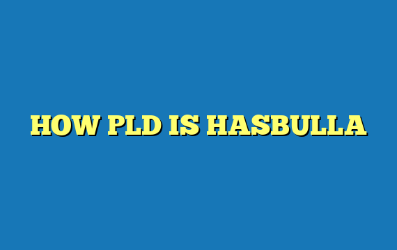 HOW PLD IS HASBULLA