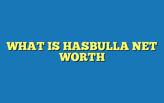 WHAT IS HASBULLA NET WORTH